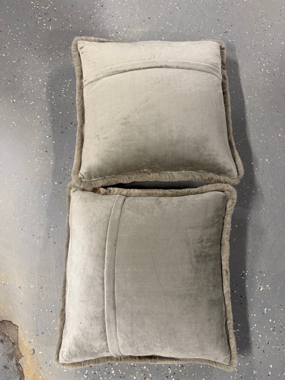 NEW Unhide Squish Pillows in Taupe Ducky 20 x 20” - Picture 3 of 9